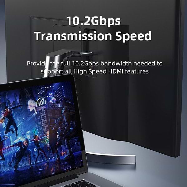 Фото - Кабель HDMI Cabletime USB Type-C (M) - HDMI (M), 1.4V, 4K/30Hz, 3m (CC12N)