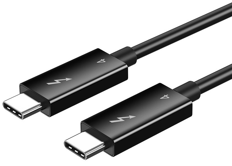 Кабель синхронізації даних Cabletime Thunderbolt 4 Type-C - Type-C 100W, 20V/ 5A 1m (CT40H)