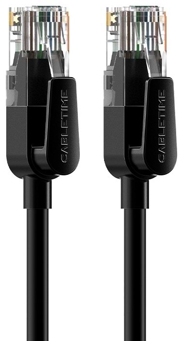 Фото - Кабель патч-корд Cabletime Cat6 UTP 0.5 м Black (CN60E)