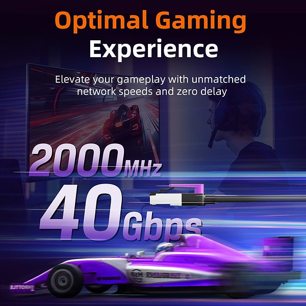 Фото - Кабель патч-корд Cabletime Cat8 FTP 5 м Black (CN80P)