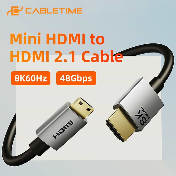 Фото - Кабель HDMI Cabletime HDMI (M) 8K/60Hz 0.5m (CH15E)