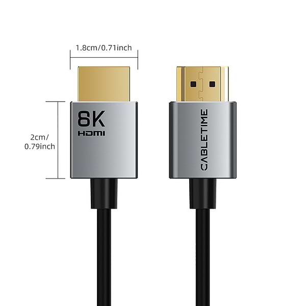 Фото - Кабель HDMI Cabletime HDMI (M) 2.1V 2m (CH14L)