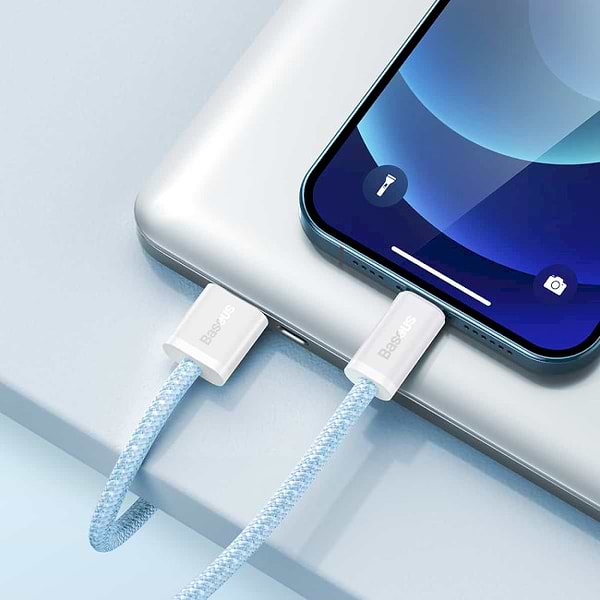 Фото - Кабель синхронізації даних Baseus Dynamic Series Fast Charging Data Cable USB to iP 2.4A 1m Blue (CALD000403)