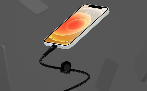 Фото - Кабель Belkin USB-A - Lightning Braided Silicone 1m Black (CAA010BT1MBK)