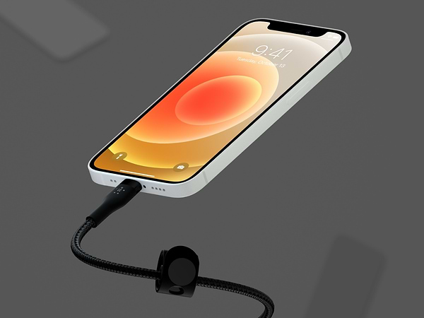 Фото - Кабель Belkin USB-A - Lightning Braided Silicone 1m Black (CAA010BT1MBK)