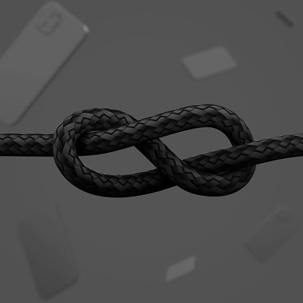 Фото - Кабель Belkin USB-С - Lightning Braided Silicone 1m Black (CAA011BT1MBK)