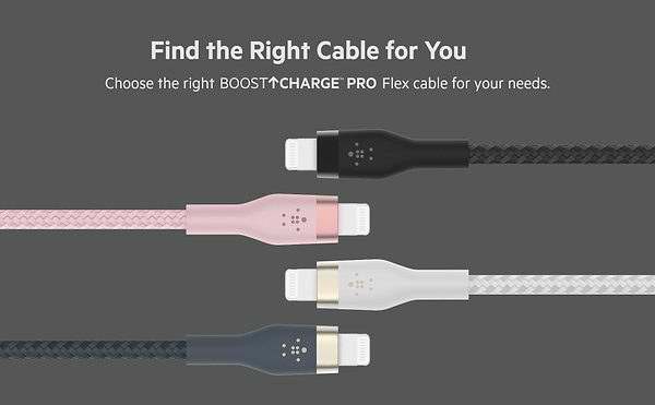 Фото - Кабель Belkin USB-С - Lightning Braided Silicone 1m Black (CAA011BT1MBK)