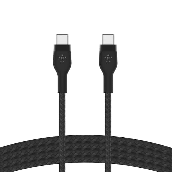 Фото - Кабель синхронізації даних Belkin USB-С - USB-C 1 м Black (CAB011BT1MBK)