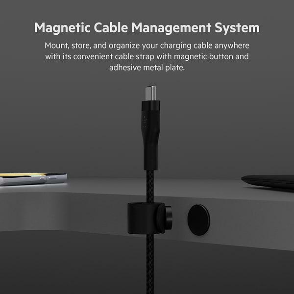 Фото - Кабель синхронізації даних Belkin USB-С - USB-C 1 м Black (CAB011BT1MBK)