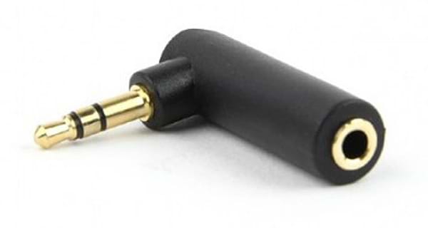 Фото - Перехідник аудіо Cablexpert A-3.5M-3.5FL Black Фото - Перехідник аудіо Cablexpert A-3.5M-3.5FL Black