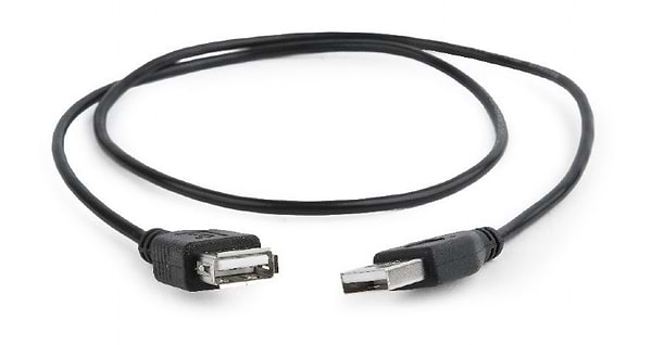 Фото - Кабель USB type A - USB type A Cablexpert CC-USB2-AMAF-75CM/300-BK 0.75m