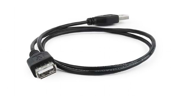 Фото - Кабель USB type A - USB type A Cablexpert CC-USB2-AMAF-75CM/300-BK 0.75m
