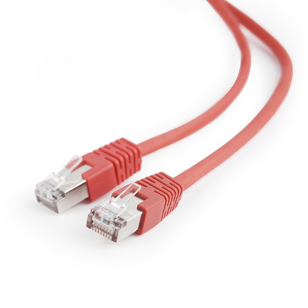 Фото - Кабель патч-корд Cablexpert FTP (PP22-1M/R) 50u 1m Red