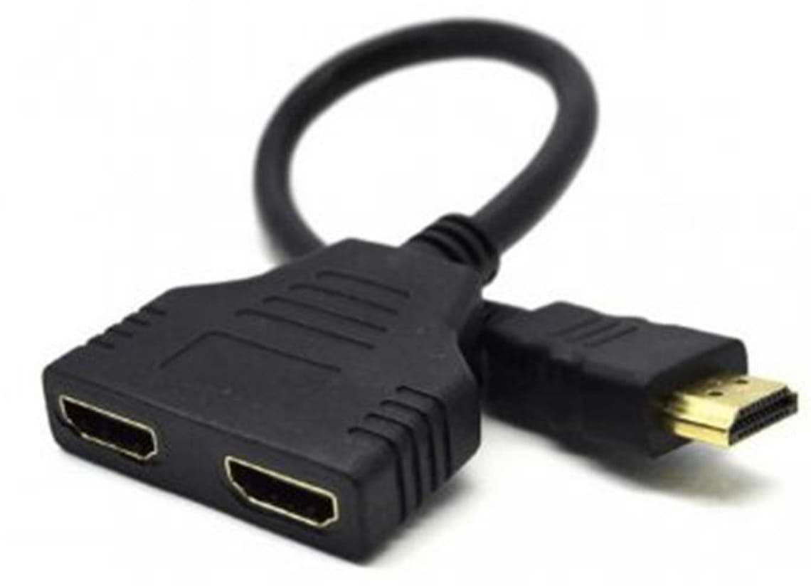 Перехідник HDMI Cablexpert HDMI-2xHDMI Black (DSP-2PH4-04) - Фото 1