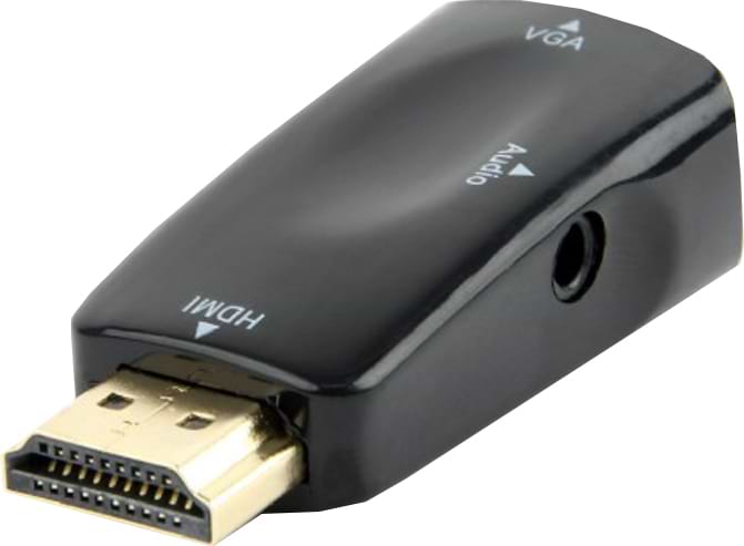 Переходник Cablexpert HDMI-VGA/3.5mm Black (AB-HDMI-VGA-02)