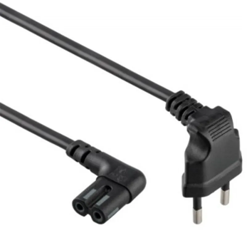 Кабель живлення Cablexpert PC-184L CEE7/16-C7 1m Black - Фото 1