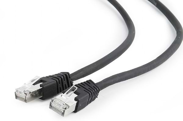 Фото - Кабель патч-корд Cablexpert S/FTP (PP6A-LSZHCU-BK-1M) 50u 1m Black
