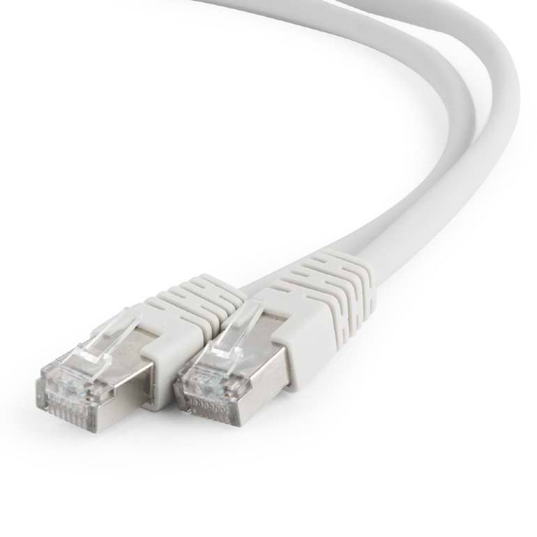 Кабель патч-корд Cablexpert S/FTP (PP6A-LSZHCU-1M) 50u 1m Grey - Фото 1