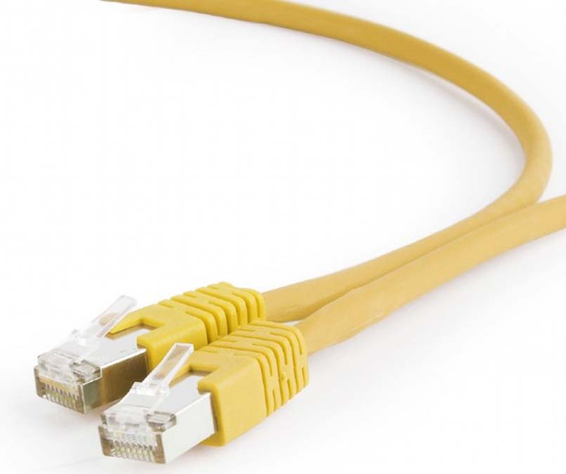 Кабель патч-корд Cablexpert S/FTP (PP6A-LSZHCU-Y-0.5M) 50u 0.5m Yellow