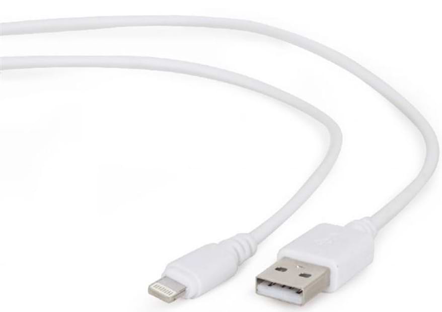 Кабель синхронізації даних Cablexpert USB 2.0 - Lightning White 2m (CC-USB2-AMLM-2M-W) - Фото 1
