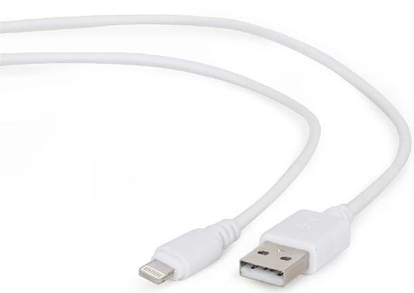 Фото - Кабель синхронізації даних Cablexpert USB 2.0 - Lightning White 2m (CC-USB2-AMLM-2M-W)