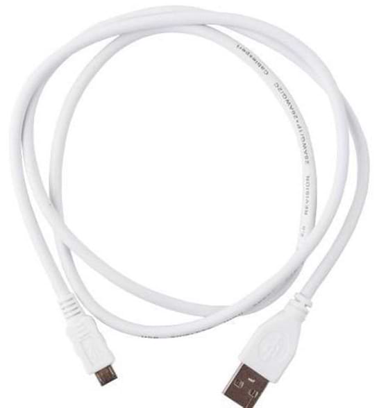 Фото - Кабель Cablexpert USB 2.0 - MicroUSB Premium White 1m (CCP-mUSB2-AMBM-W-1M)