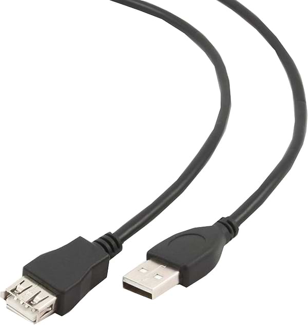 Фото - Кабель USB type A - USB type A Cablexpert USB 2.0(М) - USB 2.0(F) Premium Black 4.5m (CCP-USB2-AMAF-15C)