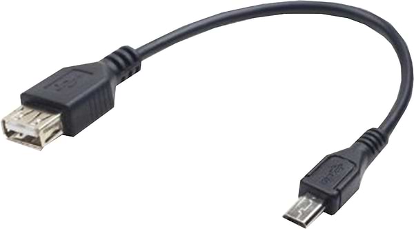 Фото - Кабель USB type A - USB type B Cablexpert USB 2.0 - USB Micro-B 0.15m Black (A-OTG-AFBM-03)