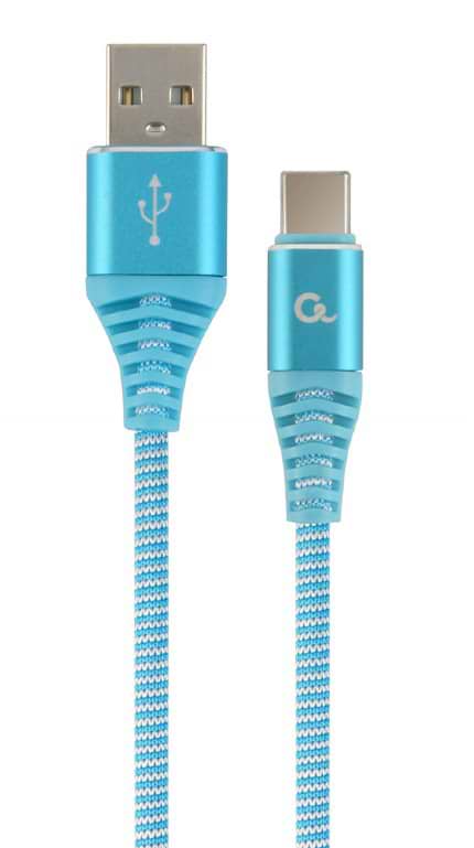 Кабель Cablexpert USB 2.0 - USB Type-C 2m Blue/White (CC-USB2B-AMCM-2M-VW)