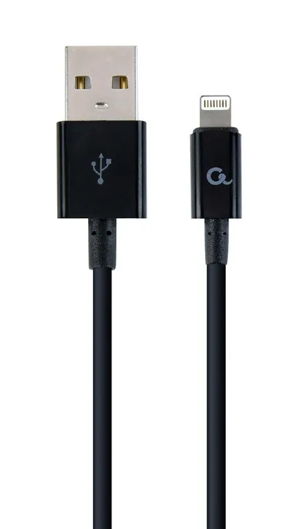 Кабель синхронізації даних Cablexpert USB 2.0 A - Lightning Premium 2m Black (CC-USB2P-AMLM-2M) - Фото 1