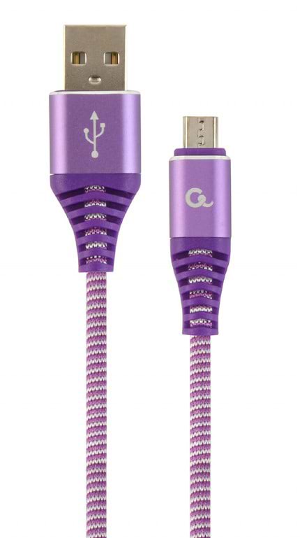 Кабель Cablexpert USB 2.0 A - microUSB B Premium 1m Violet (CC-USB2B-AMmBM-1M-PW)