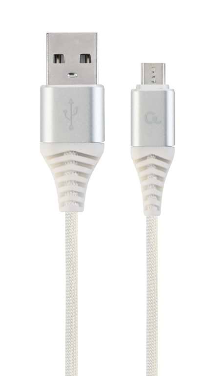 Кабель Cablexpert USB 2.0 A - microUSB Premium 2m White (CC-USB2B-AMmBM-2M-BW2)