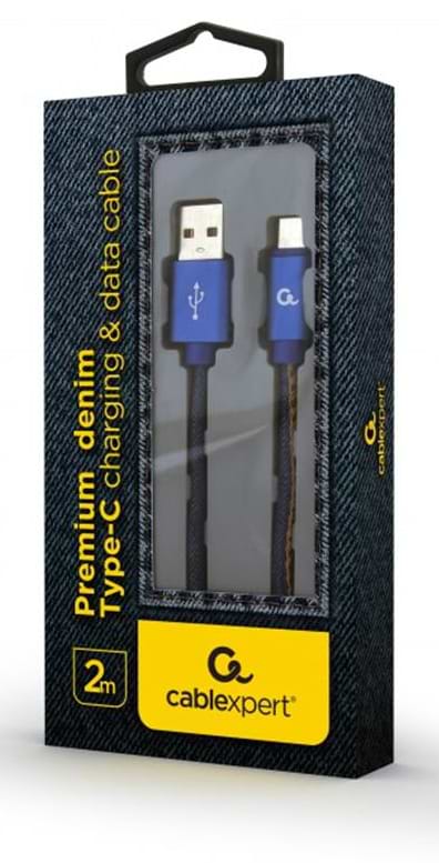 Фото - Кабель Cablexpert USB 2.0 A - USB Type-C 1m Blue (CC-USB2J-AMCM-1M-BL)