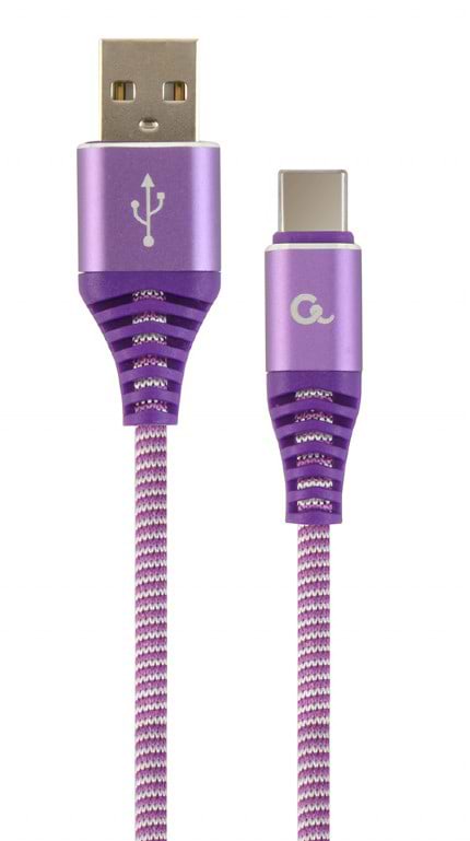 Кабель Cablexpert USB 2.0 A - USB Type-C Premium 1m Violet  (CC-USB2B-AMCM-1M-PW)