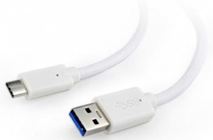 Кабель синхронізації даних Cablexpert USB 3.0 Type-A - USB Type-C 1m White (CCP-USB3-AMCM-1M-W)