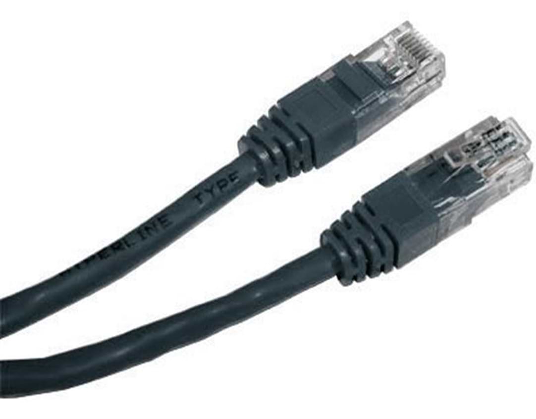 Кабель патч-корд Cablexpert UTP (PP12-0.25M/BK) 50u 0.25m Black - Фото 1
