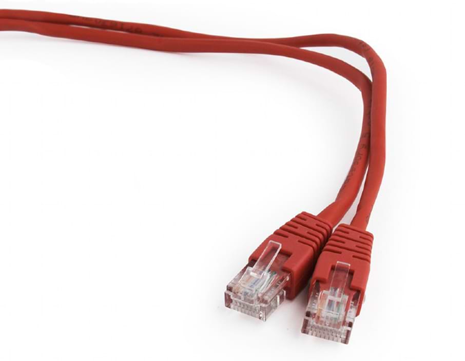 Кабель патч-корд Cablexpert UTP (PP12-1M/R) 50u 1m Red