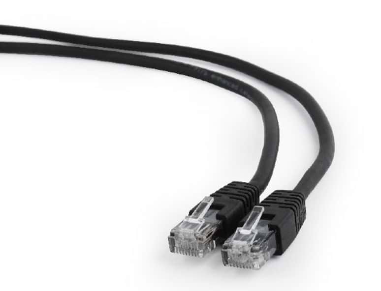 Кабель патч-корд Cablexpert UTP (PP6U-0.5M/BK) 50u 0.5m Black - Фото 1