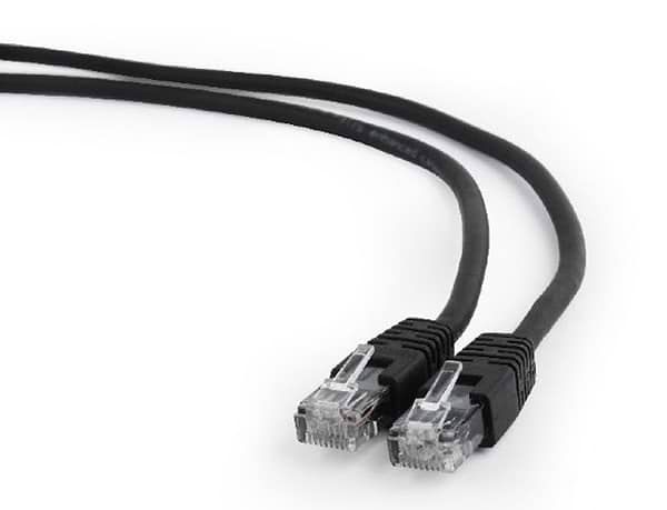 Фото - Кабель патч-корд Cablexpert UTP (PP6U-0.5M/BK) 50u 0.5m Black