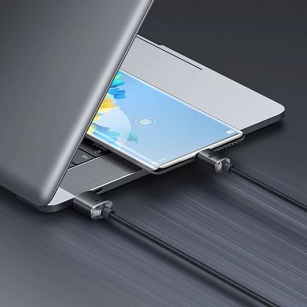 Фото - Кабель Baseus Crystal Shine Series Fast Charging Data Cable USB to Type-C 100W 2m Black (CAJY000501)