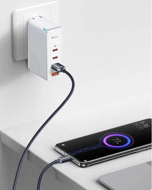 Фото - Кабель Baseus Crystal Shine Series Fast Charging Data Cable USB to Type-C 100W 2m Black (CAJY000501)