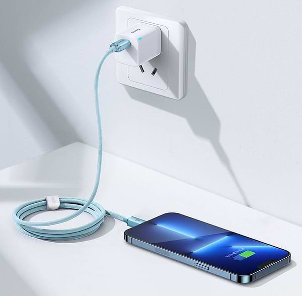 Фото - Кабель Baseus Crystal Shine Series Fast Charging Data Cable Type-C to iP 20W 1.2m Sky Blue (CAJY001303)