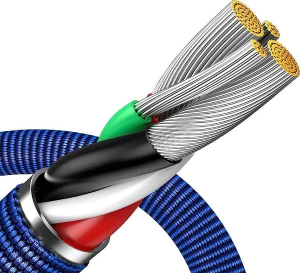 Фото - Кабель синхронізації даних Baseus USB to Lightning 2.4A 1.2m Blue (CAJY000003)