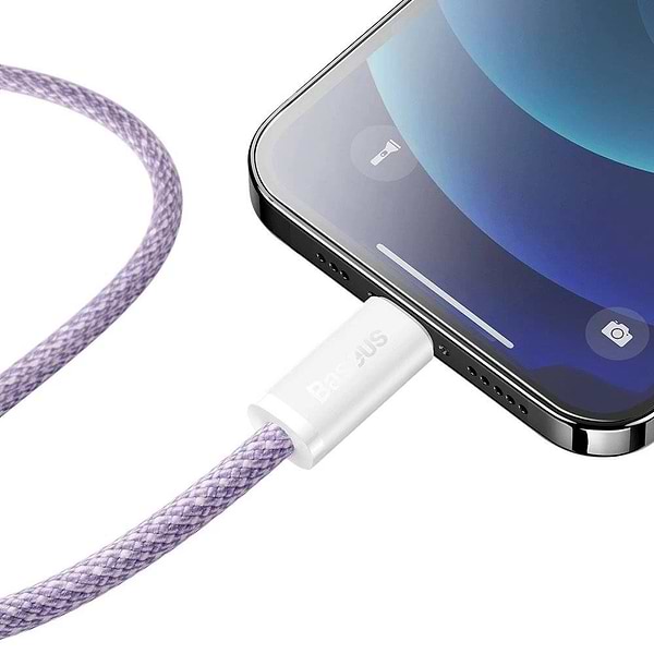 Фото - Кабель синхронізації даних Baseus Dynamic Series Fast Charging Data Cable Type-C to iP 20W 2m Purple (CALD000105)