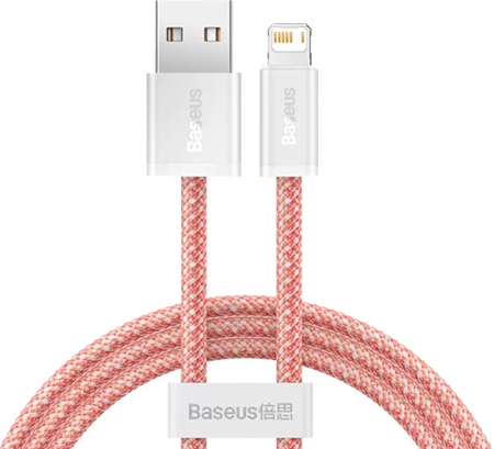 Кабель синхронізації даних Baseus Dynamic Series Fast Charging Data Cable USB to iP 2.4A 1m Orange (CALD000407)