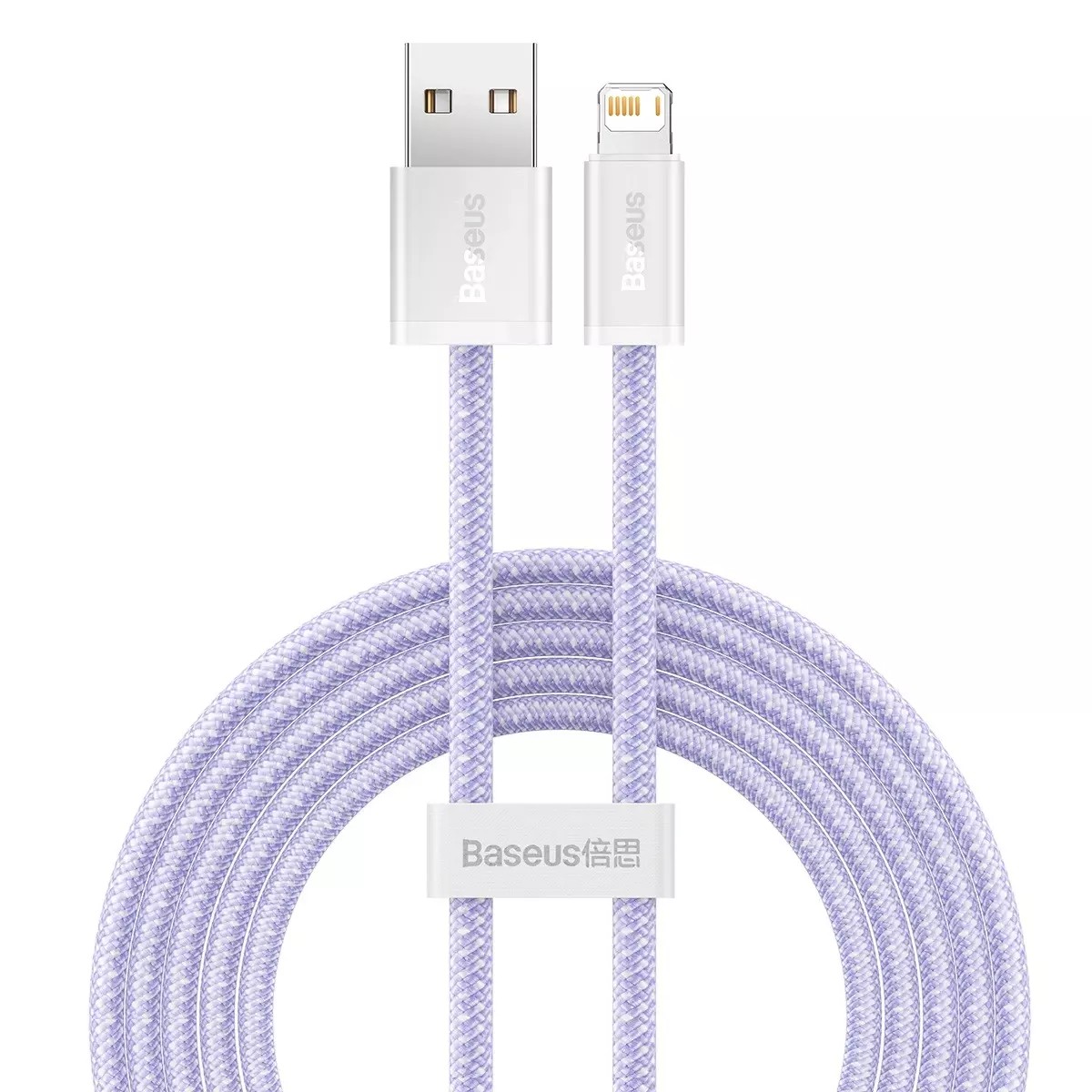 Кабель Baseus Dynamic Series Fast Charging Data Cable USB to iP 2.4A 2m Purple (CALD000505)