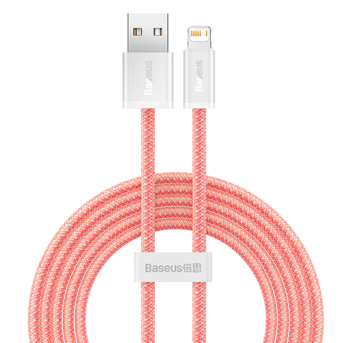 Кабель синхронізації даних Baseus Dynamic Series Fast Charging Data Cable USB to iP 2.4A 2m Orange (CALD000507) - Фото 1