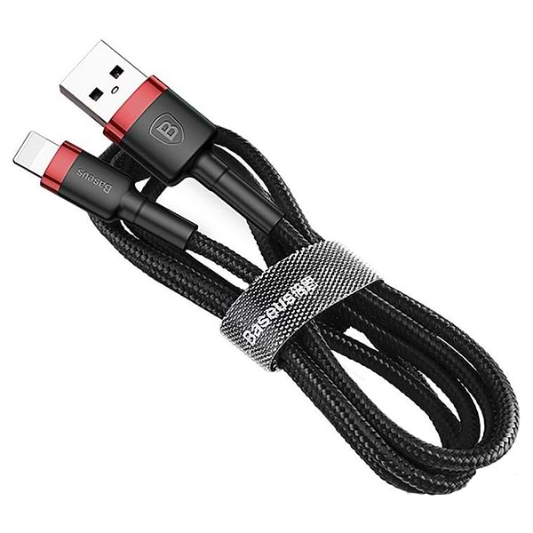 Фото - Кабель Baseus Cafule Cable USB for Lightning 1.5A 2 m Black/Red (CALKLF-C19)