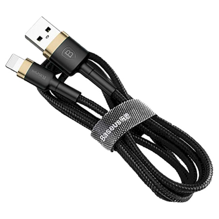 Кабель Baseus Cafule Cable USB for iP 2A 2 m Black/Gold (CALKLF-CV1)