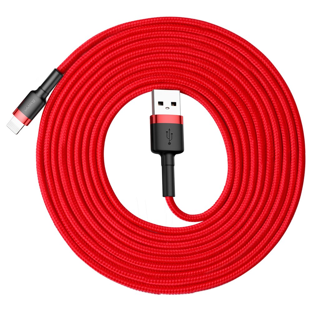 Кабель Baseus Cafule Cable USB for IP 2A 3m Red/Red (CALKLF-R09)